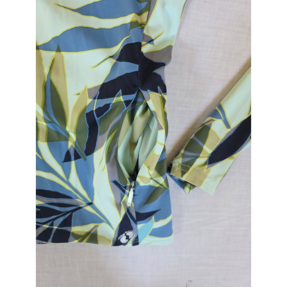 Hang Ten Sunray LS Sun Tee Rash Guard Mint Leaf UPF 50 XL Blue Green Surf Top - Picture 2 of 8